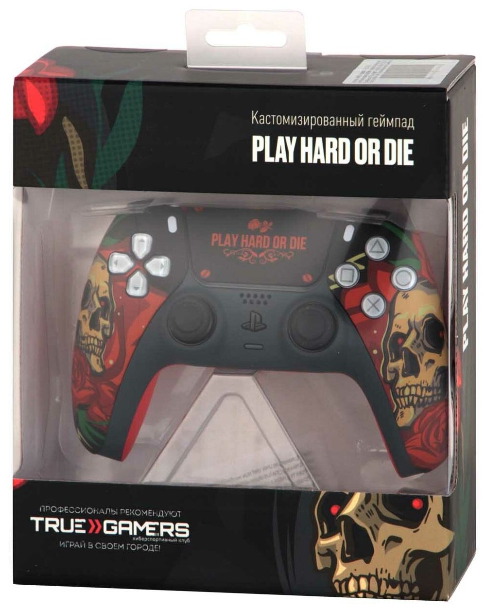 Кастомизированный беспроводной геймпад PS5 DualSense Play Hard Or Die