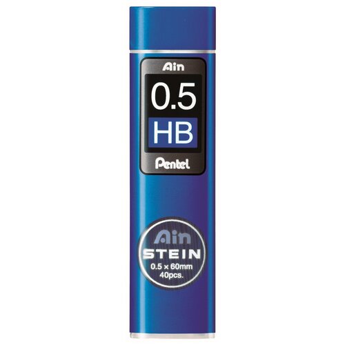 Стержень микрографический Pentel 0,5 мм, HB, 40 грифелей