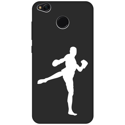 Матовый чехол Kickboxing W для Xiaomi Redmi 4X / Сяоми Редми 4Х с 3D эффектом черный матовый чехол magic paint w для xiaomi redmi 4x сяоми редми 4х с 3d эффектом черный