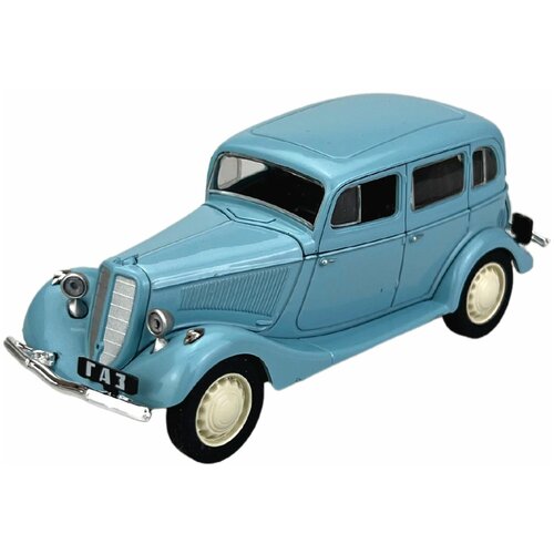 Коллекционная модель, Автомобиль ГАЗ-М1, цвет серый, машинка детская, металлическая, игрушки для мальчиков, 1:43