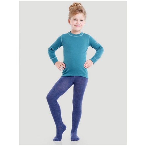 Термоколготки для девочек - подростков Norveg Multifunctional джинс, размер 140-146