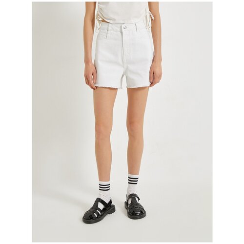 фото Шорты koton women, 1yak03047mw, цвет: off white, размер: 40