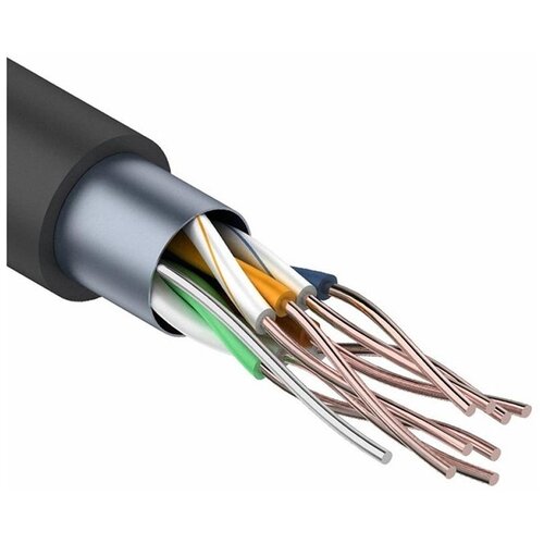 Кабель FTP 4PR 24AWG CAT5e 305м OUTDOOR REXANT (01-0146) rexant кабель ftp 4pr 24awg cat5e 01 0146 1