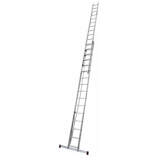KRAUSE Алюминиевая двухсекционная лестница выдвигаемая тросом 2Х16 ступ. (арт. 031525) двухсекционная вытягиваемая тросом лестница krause corda 2х14 030511