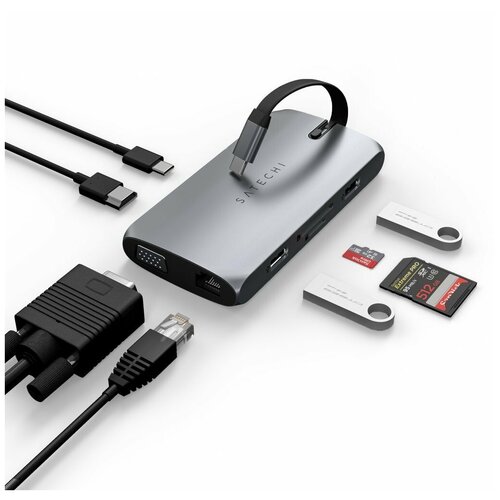 Хаб Satechi USB-C On-the-Go MultiPort Adapter ST-UCMBAM (Space Grey)