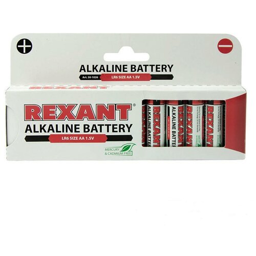 Элемент питания REXANT Alkaline AA LR6 бл 12 