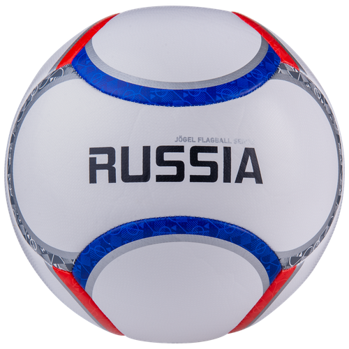 Мяч футбольный Jogel Flagball Russia, р.5, белый