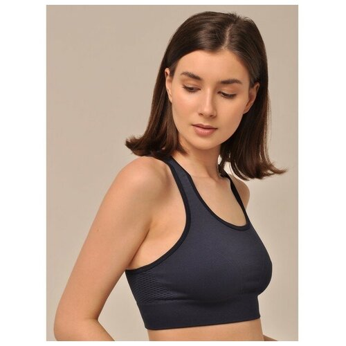 фото Бюстгальтер my, размер 46/48/l, синий