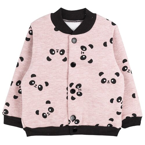 Толстовка принт панда Цвет розовый Размер 104-110 Футер трехнитка с начесом