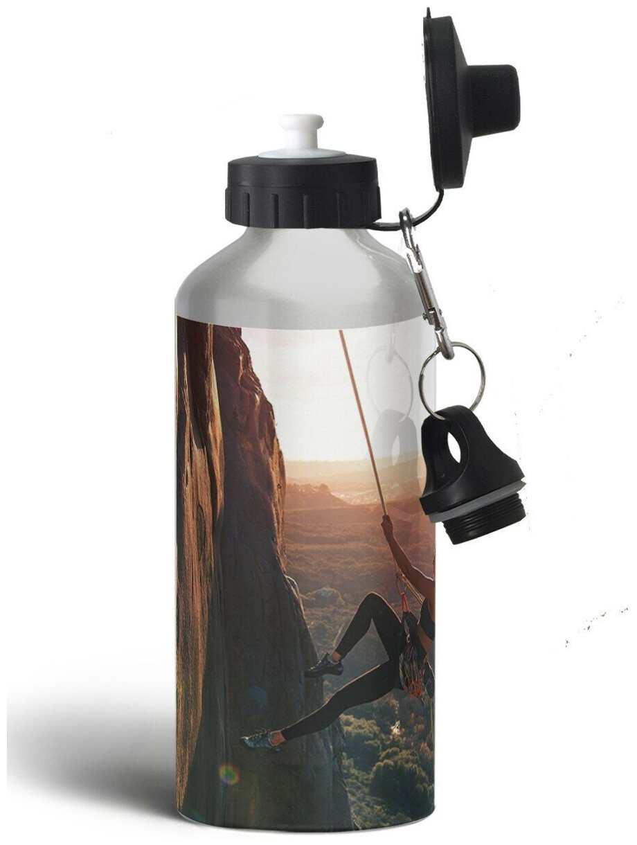 Бутылка спортивная, туристическая фляга Спорт Скалолазание горы - 392