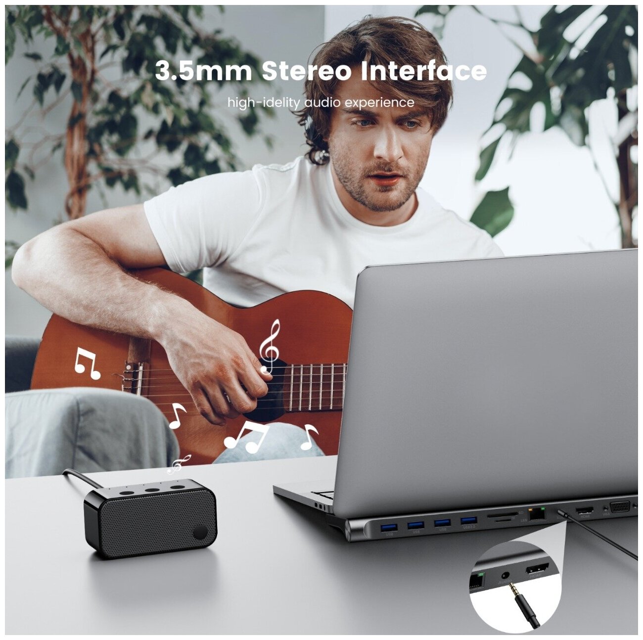 Концентратор USB-HUB c HDMI Type-C 11 в 1 для MacBook