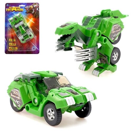 Робот с трансформацией Динобот световые и звуковые эффекты цвета зелёный 760₽