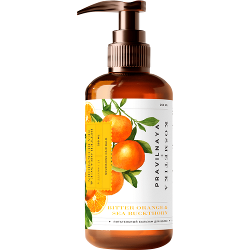 Бальзам для волос Pravilnaya Kosmetika с горьким апельсином и облепихой 250 мл 151₽
