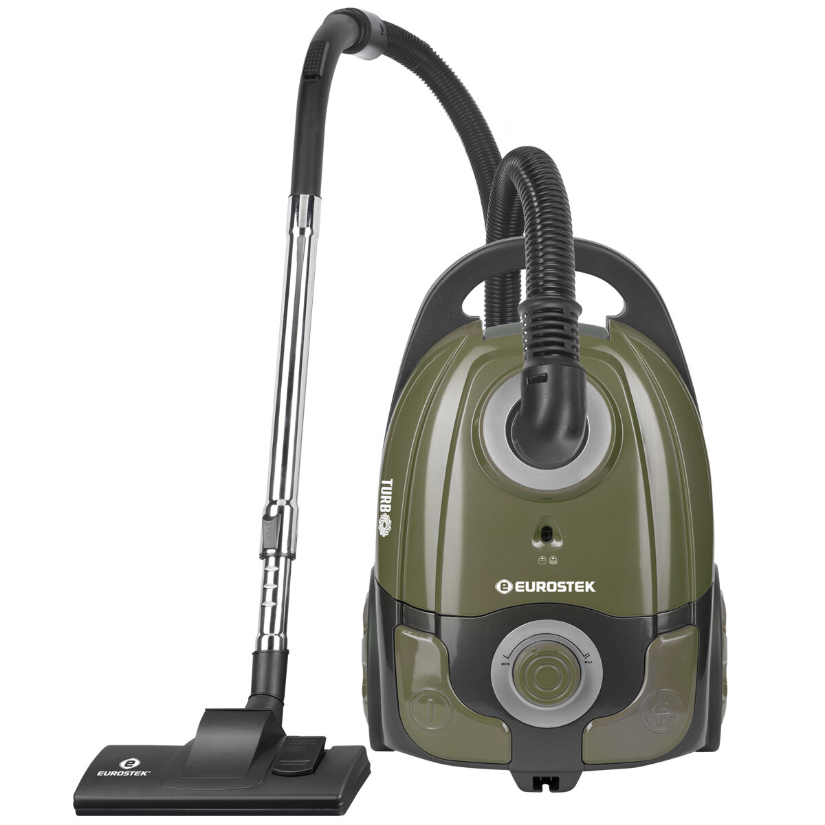 Пылесос EUROSTEK EVC-3511 черный/зеленый