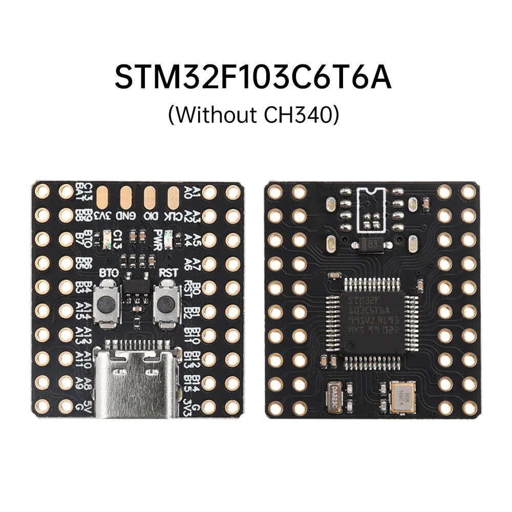Мини STM32F103C6T6 STM32F103C8T6 CH340 Макетная плата Микроконтроллер Основная плата ARM Архитектура Минимальная система Correx-M3, STM32F103C6T6A