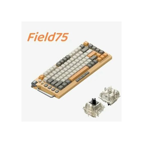 Беспроводная механическая игровая клавиатура NuPhy Field75 Etherealбез русской раскладки RGB Hot Swap Fleeting Gold 41102₽