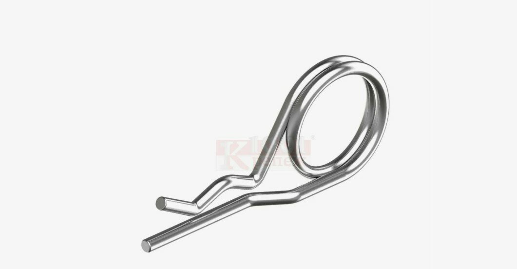 Шплинт DIN11024Е с фиксацией 40х80 мм сталь белый цинк 5 шт