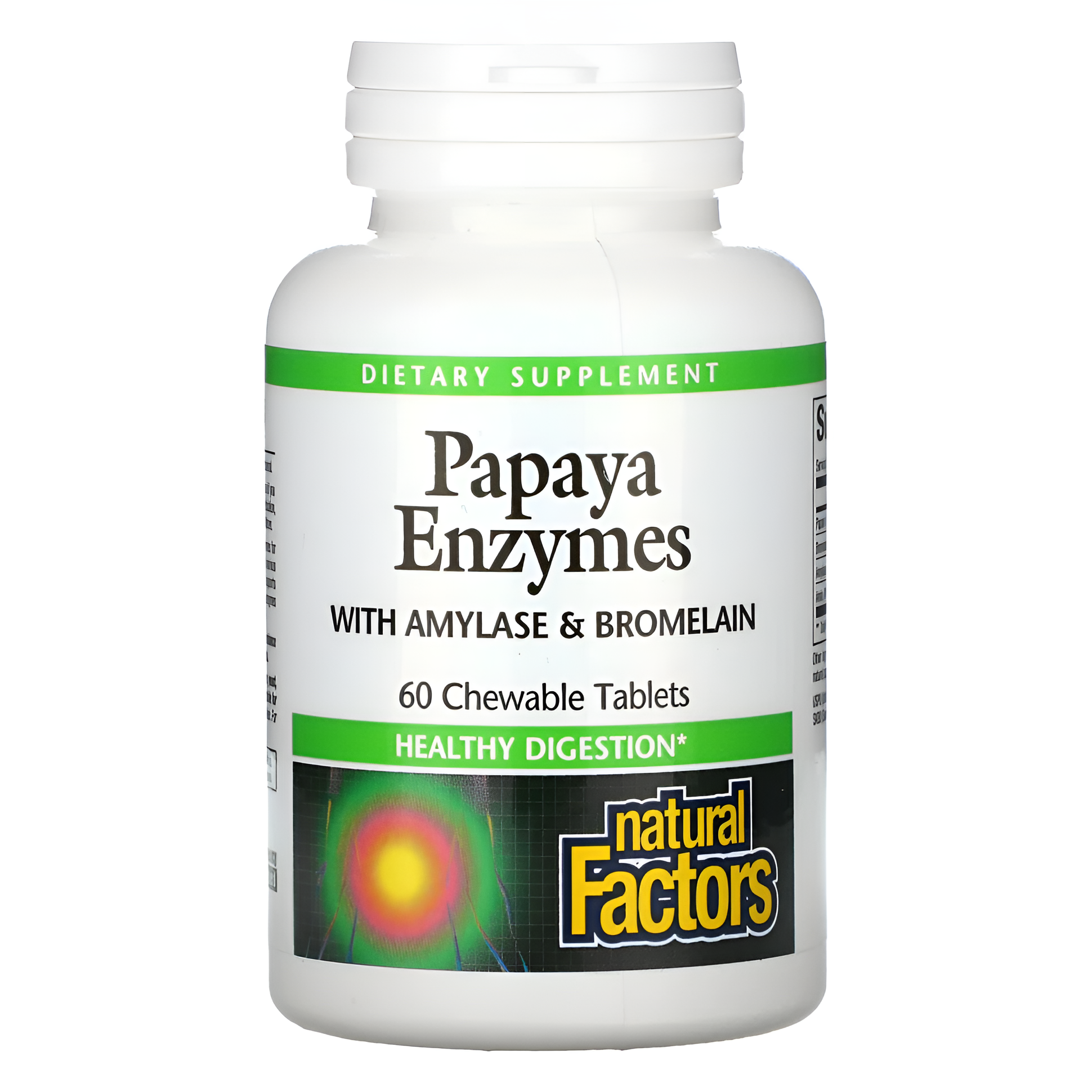 Natural Factors Papaya Enzymes 60 жевательных таблеток для поддержки пищеварения