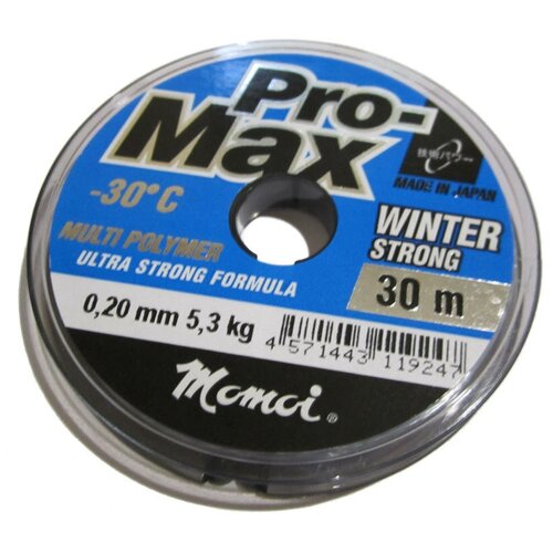 Леска Momoi Pro-Max Winter Strong 0,20мм 30м прозрачная