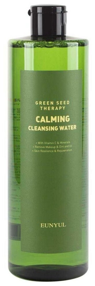 EUNYUL Green Seed Therapy Calming Cleansing Water Успокаивающая мицеллярная водас экстрактами зеленых плодов 500мл