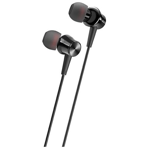 Наушники внутриканальные Borofone BM52 Revering wired микрофон кнопка ответа регулятор громкости кабель 12м цвет чёрный 30600₽