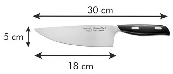 Нож кулинарный GrandCHEF 18 см, Tescoma - фотография № 4