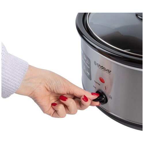 Медленноварка Endever Vita-112 90225 стальной 279900₽