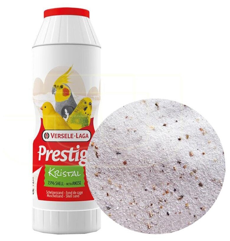 Песок Versele-Laga Prestige Kristal Shell Sand с ракушечником, 2кг - фото №3
