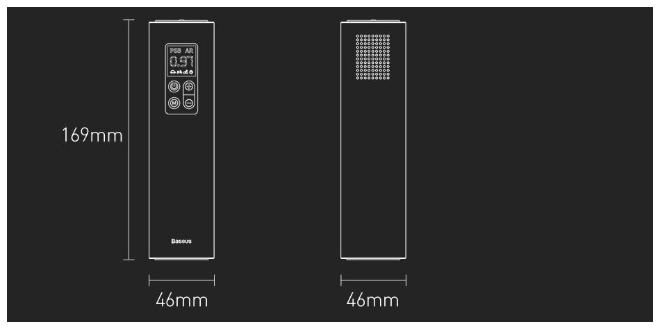 Автомобильный насос Baseus портативный воздушный компрессор для электрического мотоцикла велосипеда автомобиля компрессор с цифровым дисплеем