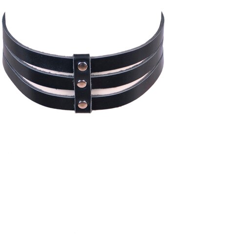 Чокер на шею женский Kolmik Joden широкий кожаный