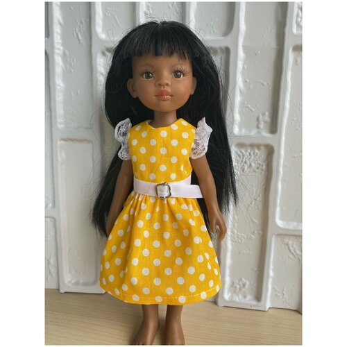 фото Яркое летнее платье на куклу paola reina и подобных, высотой 32-34 см