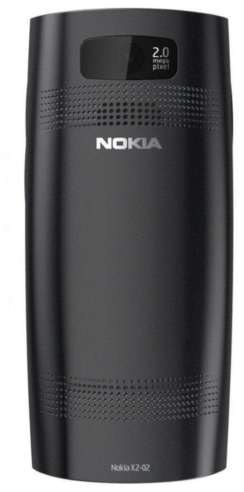 Телефон Nokia X2-02, 2 SIM, черный