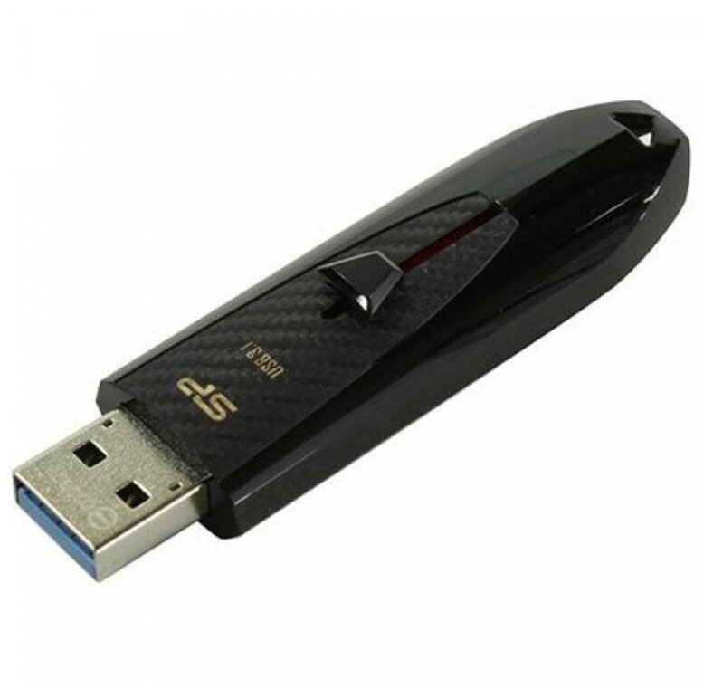 Флешка USB SILICON POWER Blaze B25 16Гб, USB3.0, черный [sp016gbuf3b25v1k] - фото №5