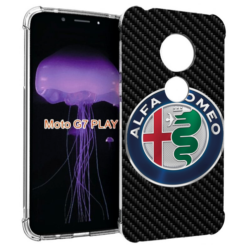 Чехол MyPads альфа-ромео мужской для Motorola Moto G7 Play задняя-панель-накладка-бампер чехол mypads крутая ящерица для motorola moto g7 play задняя панель накладка бампер