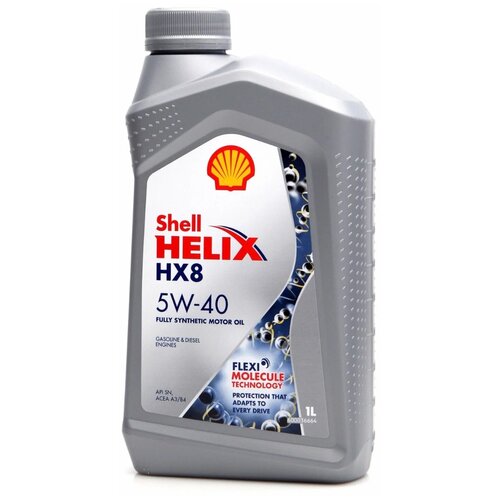 Синтетическое моторное масло SHELL Helix HX8 Synthetic 5W-40, 209 л, 1 шт