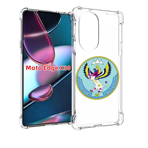 Чехол MyPads герб-алтайский-край для Motorola Moto Edge X30 задняя-панель-накладка-бампер