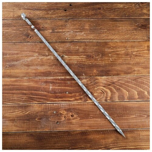 Шампур узбекский 60см, ручка-кольцо, (рабочая часть 50см, сталь 2мм)
