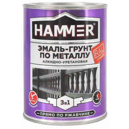 Эмаль-грунт по металлу Hammer ЭК000133625