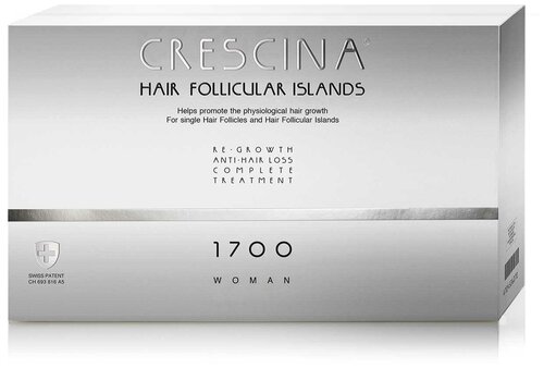 Лосьон для стимуляции роста волос Crescina Follicular Islands 1700 для женщин №20 + Лосьон против выпадения волос №20