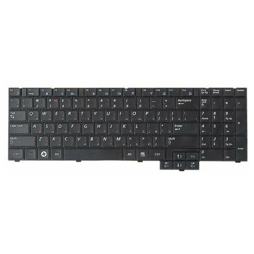 Клавиатура для ноутбука Samsung R519 R523 R525 R528 R530 R538 R540 R620 R717 R719 RV508 RV510 черная гор Enter ZeepDeep 1067₽
