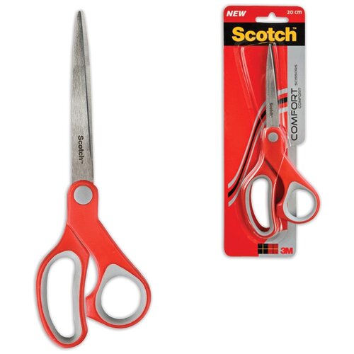 Scotch Ножницы Комфорт 18 см красный 18 см