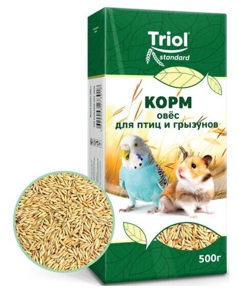 Корм Triol Тriol Standard для птиц и грызунов "Овёс", 500г