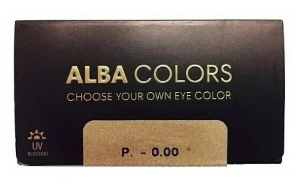 Цветные контактные линзы Alba Colors Gray Charm 3 месяца / 0.00 / 8.6 / 14.5