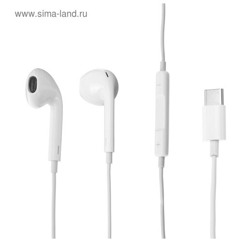 Наушники APPLIANCESS VBT 113 вкладыши микрофон разъем Type-C белые 40600₽