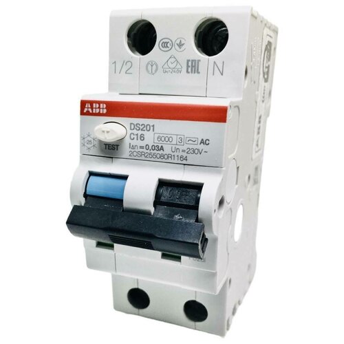 Abb DS201 c10A 30mA,6kA автоматический выключатель abb basic m 1p c16a 6ka