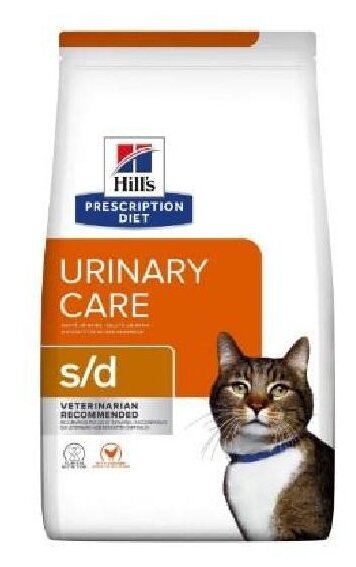 Сухой корм для кошек Hill's Prescription Diet Urinary Care S/D для профилактики МКБ с курицей (кусочки в желе)