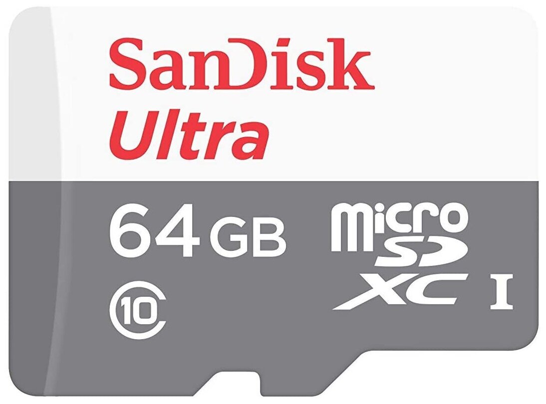 Карта памяти Sandisk MICRO SDXC 64GB UHS-I SDSQUNR-064G-GN3MN