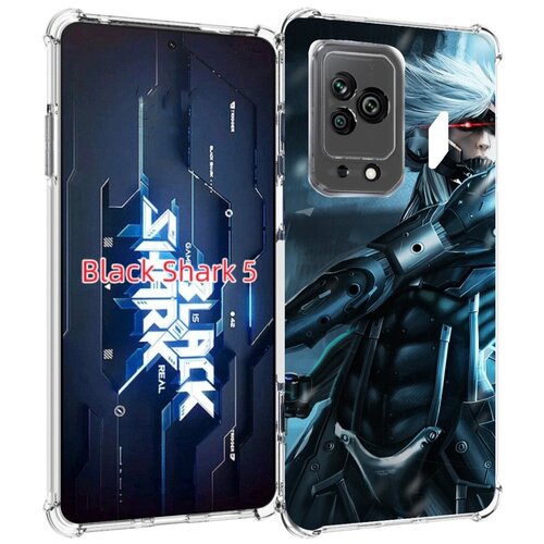 чехол mypads metal gear rising revengeance для xiaomi 12t redmi k50 ultra задняя панель накладка бампер Чехол MyPads Metal Gear Rising Revengeance для Xiaomi Black Shark 5 задняя-панель-накладка-бампер