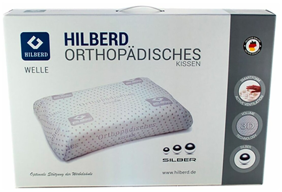 Hilberd Подушка ортопедическая с эффектом памяти Hilberd Welle - фотография № 12