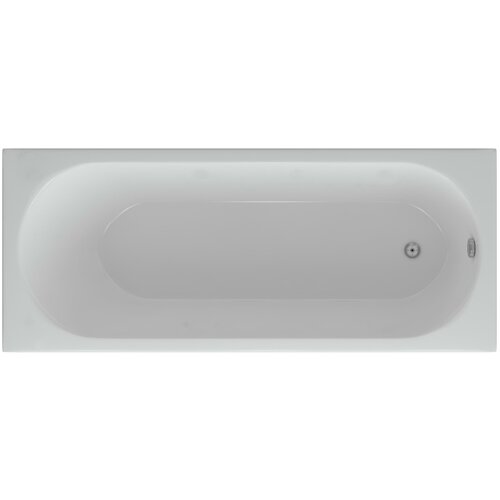 Aquatek Ванна акриловая Оберон 180 x 80 см с фронтальным экраном, вклеенный каркас, белая, слив слева, OBR180-0000002